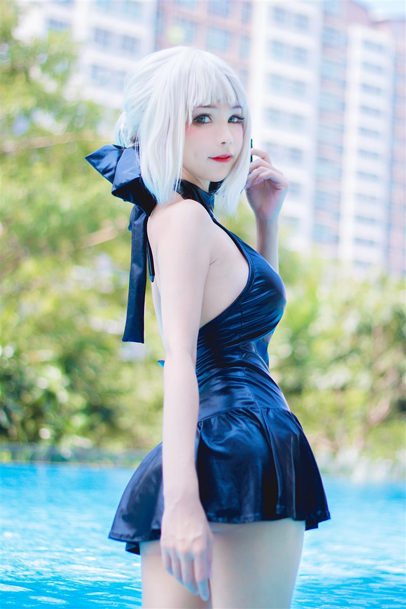 Kitkat Cosplay 9 - Saber Alter Swimsuit [29P-102MB] - 呦糖社C+-呦糖社C+