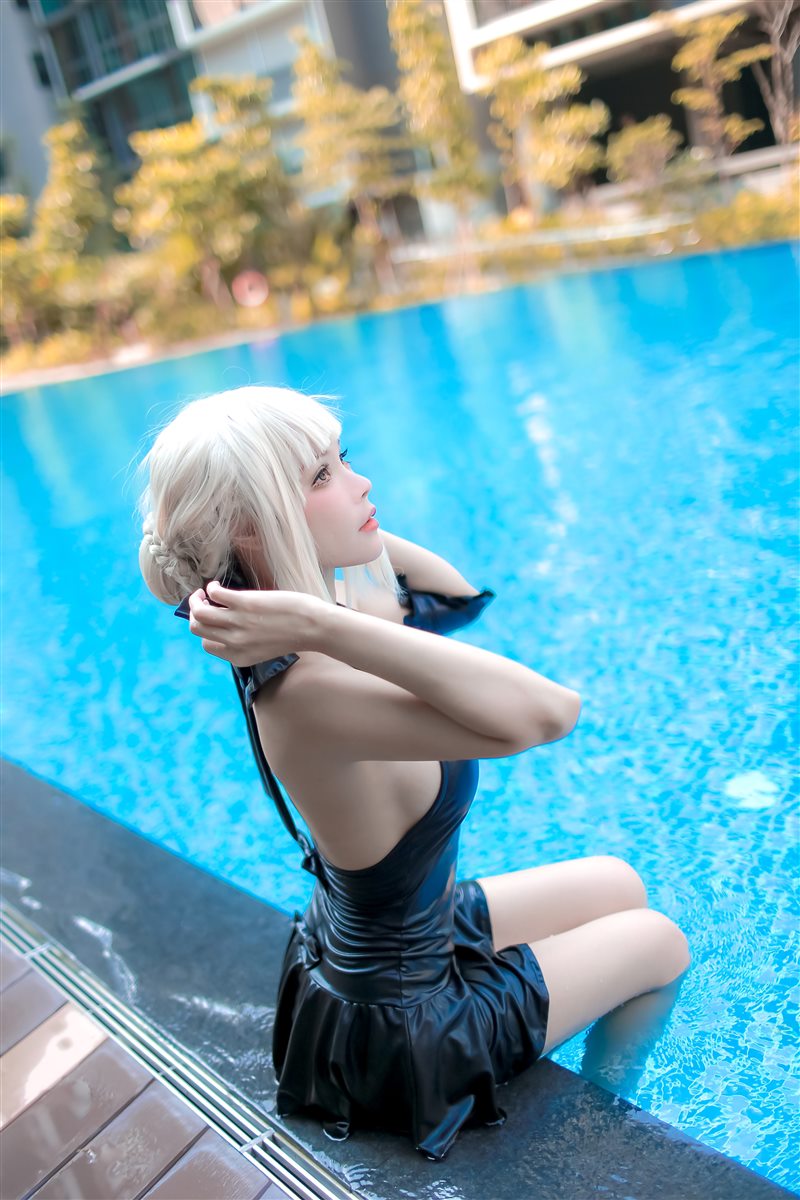 图片[4]-Kitkat Cosplay 9 - Saber Alter Swimsuit [29P-102MB] - 呦糖社C+-呦糖社C+